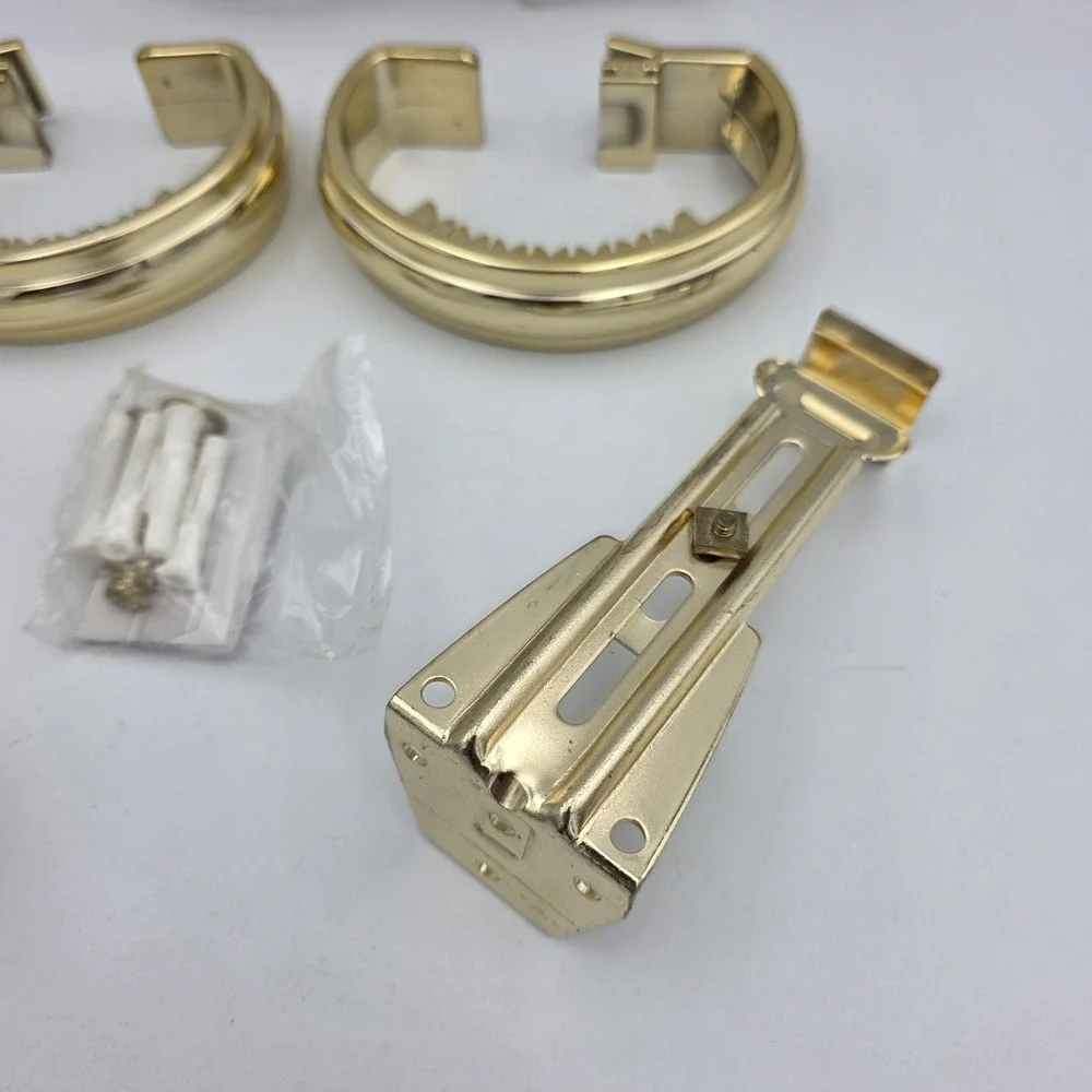 Wamsutta Windsor Gold Colored C-Ring Curtain Swagholder / Holdback NEW‎